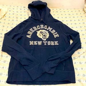Abercrombie & Fitch navy pullover hoodie men’s size large